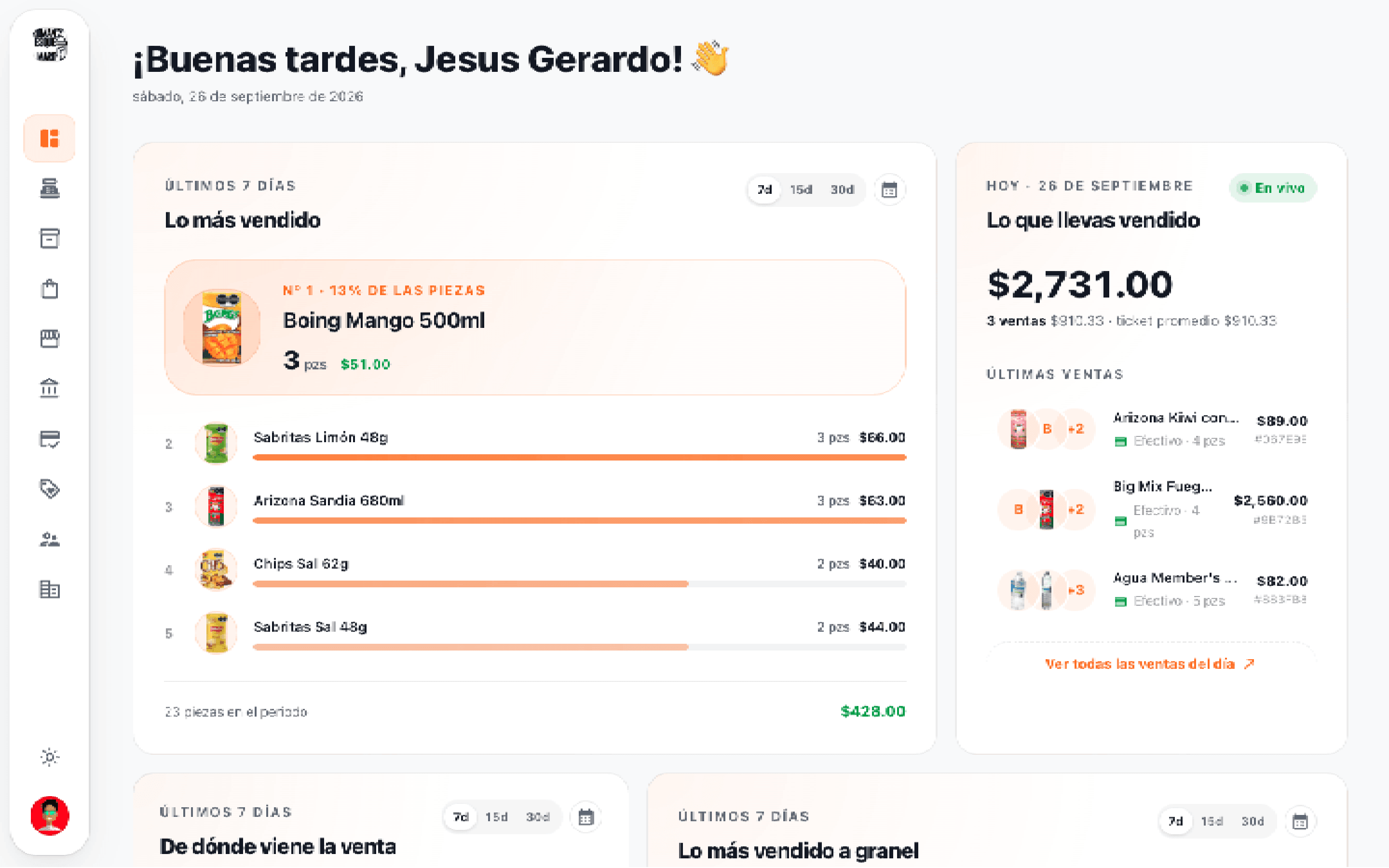 TechSellPro personalizado en color naranja